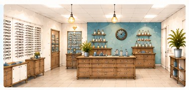 Interior of Jinkinson Opticians